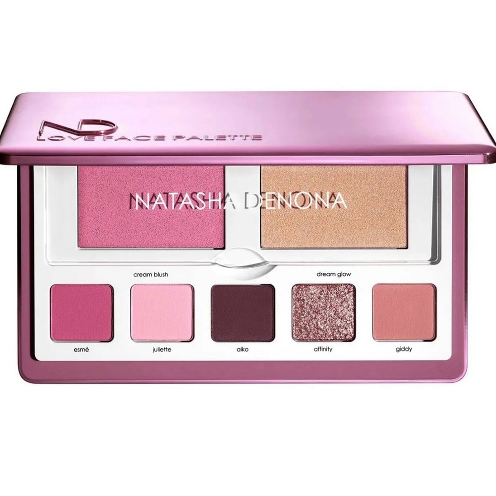 Natasha Denona Love Face Palette - Pink, Gold, and Brown